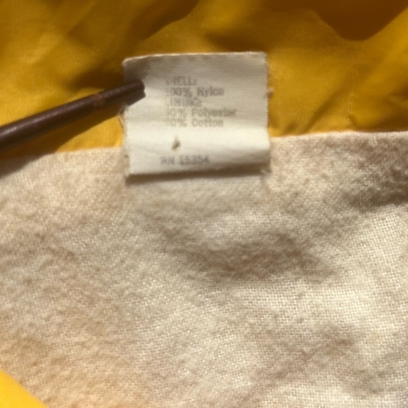 Men's Vintage El Camino Band Windbreaker Yellow Spell-Out S Oceanside 80s USA - Picture 5 of 15